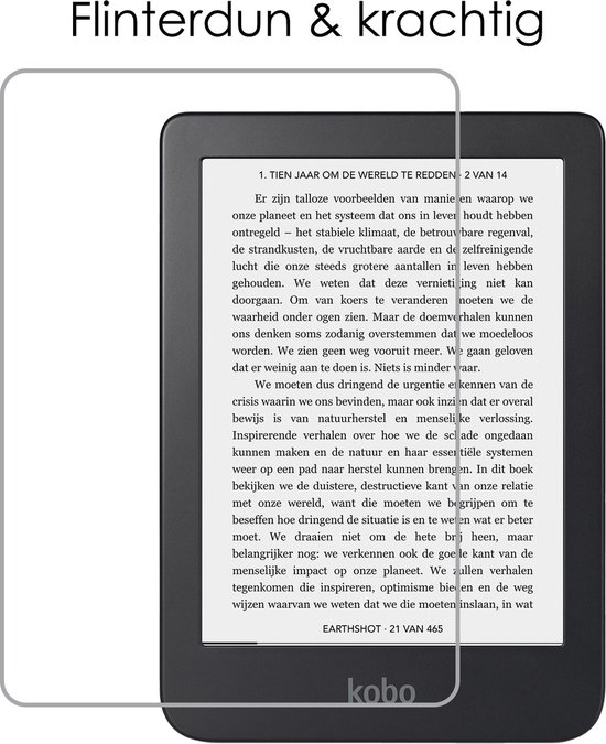 Kobo Clara 2E Screenprotector Bescherm Glas Screen Protector