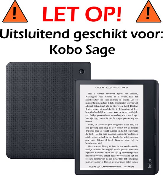 Kobo Sage Protecteur d'écran en Glas de protection - Kobo Sage Protecteur d'écran en Tempered Glass - 3 pièces