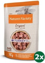 Natures variety original pouch turkey kattenvoer 2x 12x70 gr