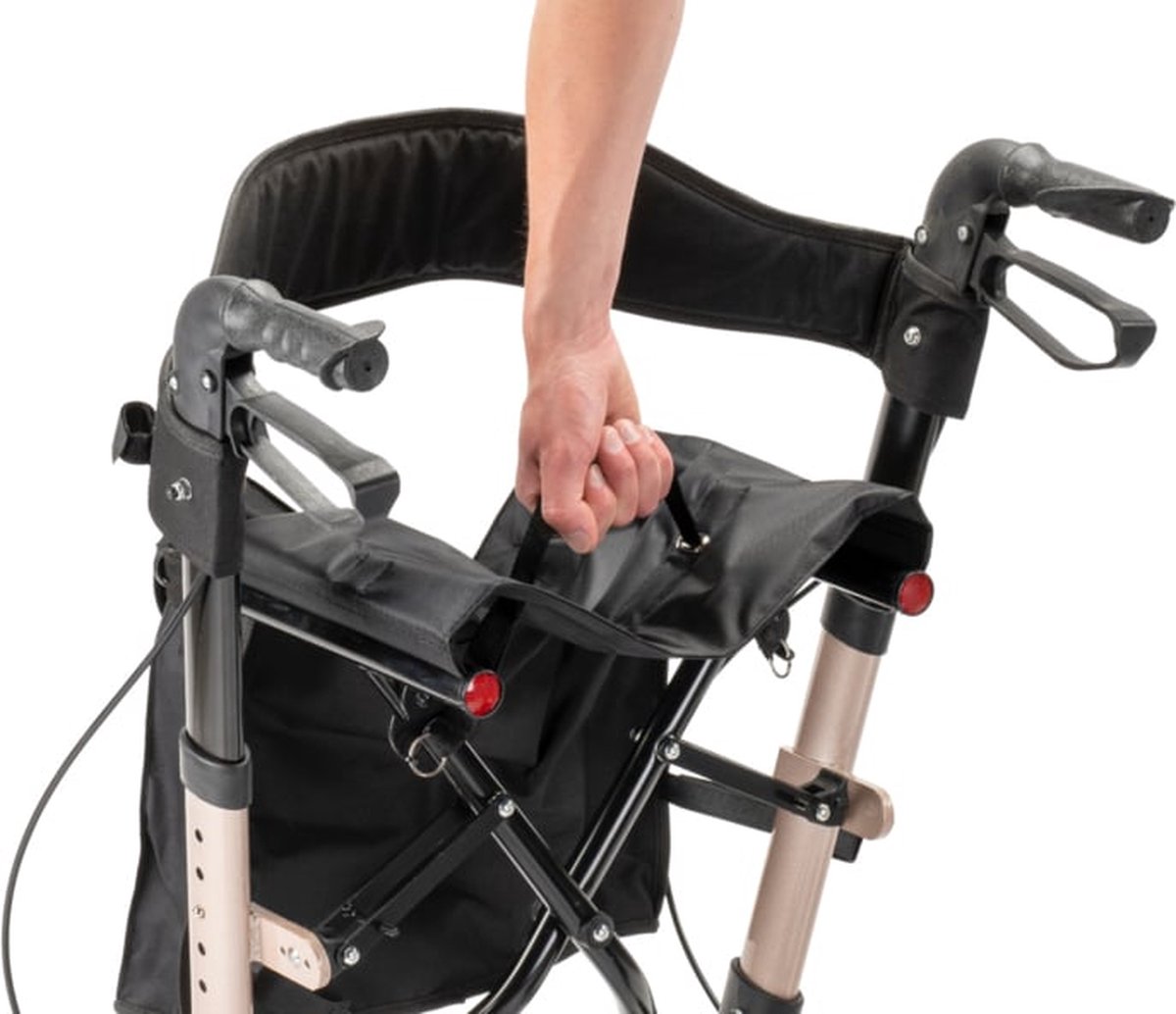 Sky Air Champagne Lichtgewicht Outdoor Rollator Met Grote Luchtbanden Sky Air Champagne Lichtgewicht Outdoor Rollator Met Grote Luchtbanden