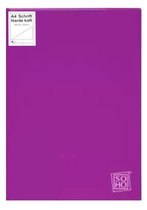 Groot Notitieboek A4 met harde kaft - Blanco inhoud - Paars Hoogglans - Gratis Verzonden
