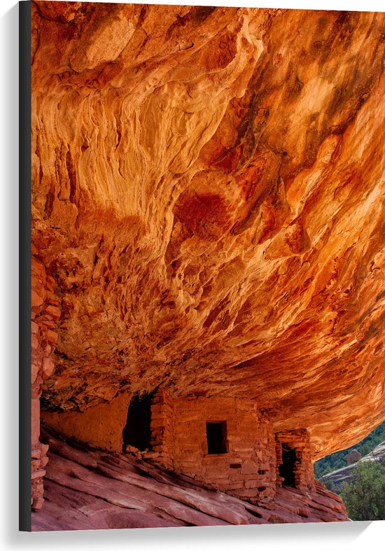 WallClassics - Canvas  - Mule Canyon Ravijn - 60x90 cm Foto op Canvas Schilderij (Wanddecoratie op Canvas)
