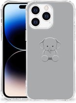 Telefoonhoesje  Apple iPhone 14 Pro Max TPU Case met transparante rand Baby Olifant