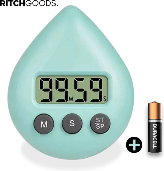 RITCHGOODS. Douchetimer 5 Minuten Douche Wekker Blauw Zandloper