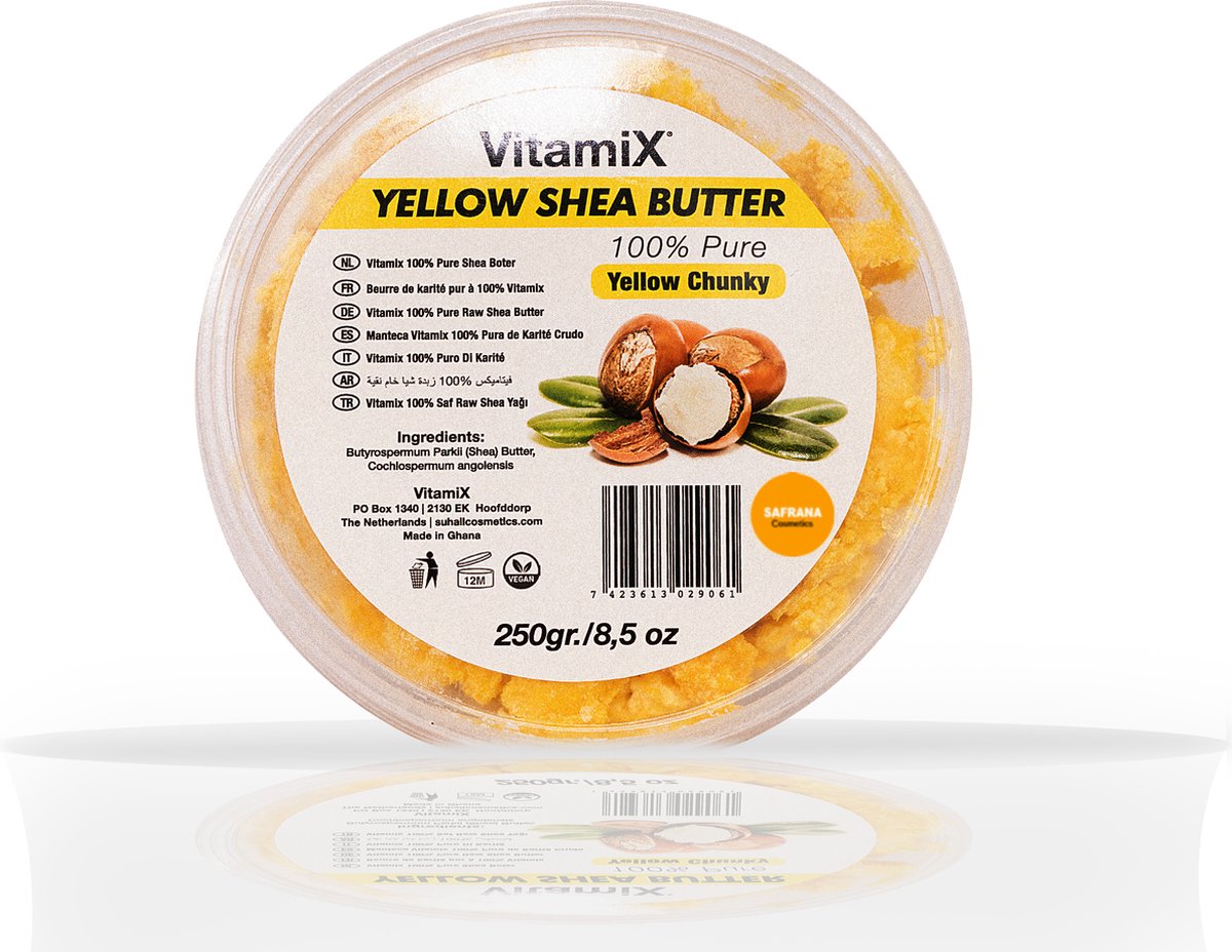 Vitamix 100% Pure Shea Butter Chunky Yellow 250gr.