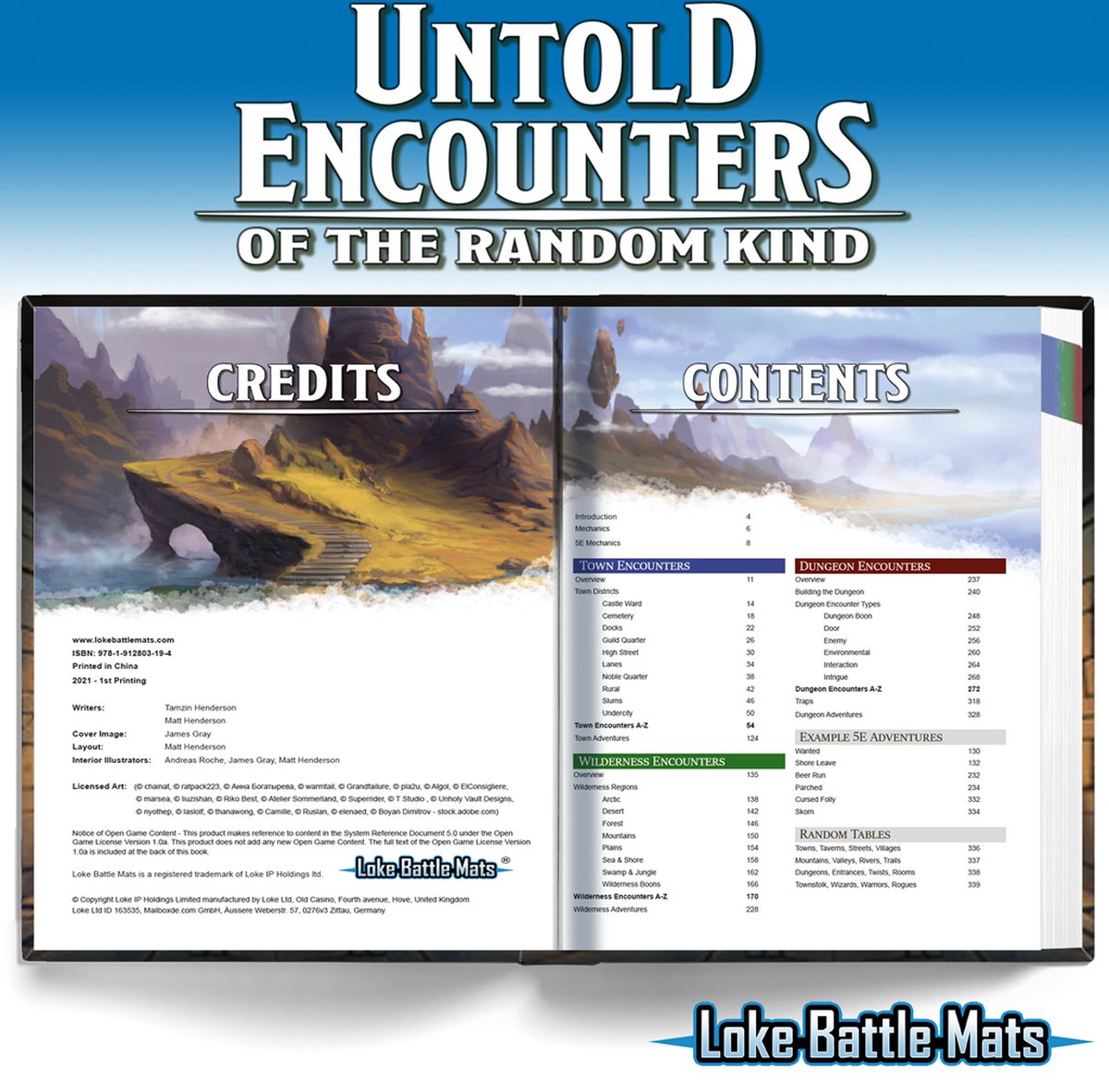 The Wilderness Book of Battle Mats, The Box of Adventure & Untold  Encounters of the Random Kind