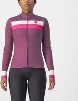 Castelli VOLARE LS Maillot de cyclisme CYCLAMEN/WHITE-PINK FLUO - Femme - taille XL
