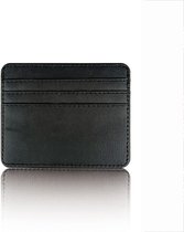 Porte-cartes en cuir PU - Ultra fin - 3 cartes + factures - Portefeuille - Porte-cartes de crédit - Porte-cartes - Portefeuille