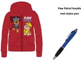 Paw Patrol Nickelodeon Hoodie met rits - Sweater met capuchon - met Stylus Pen. Maat 128 cm / 8 jaar.