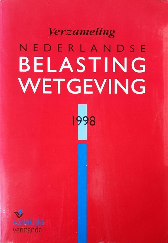 1998 Verzameling Nederlandse Belastingwetgeving - cover