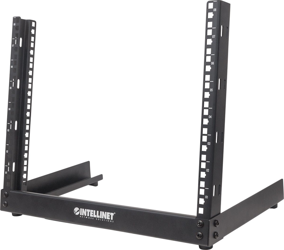 Intellinet 714648 rack 8U Vrijstaande rek Zwart