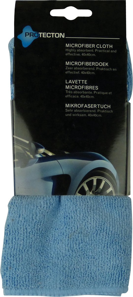 Protecton Microvezeldoek – Voor het streeploos reinigen – Voor auto, camper of caravan - Extra zacht - Niet pluizend - Nat & droog te gebruiken – Wasbaar in wasmachine - 40x40cm — afbeelding 4