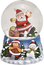 Wurm - Sneeuwbol - Kerst - Kerstman - Cadeaus - Ø7x9cm - Polyresin