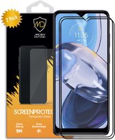 2-Pack Motorola Moto E22 - E22i Screenprotectors - MobyDefend Screensaver Met Zwarte Randen - Gehard Glas - Glasplaatjes Geschikt Voor Motorola Moto E22 - E22i