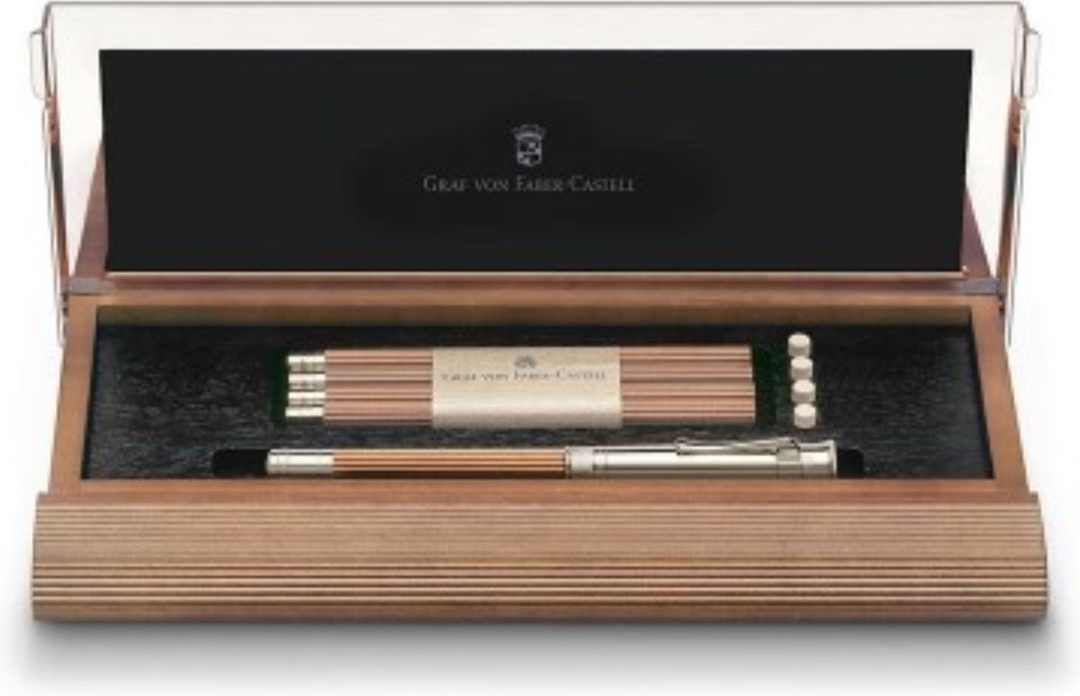 GRAF VON FABER CASTELL 118517 Bureauset met geplatineerd Perfect Pencil bruin