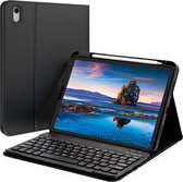 Accezz QWERTY Bluetooth Keyboard Bookcase Geschikt voor de iPad 10.9 (2022) - Zwart