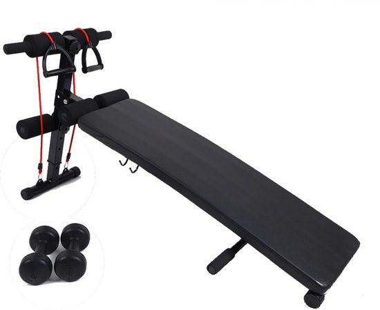 PowerMark 430C Verstelbare Trainingsbank met Leg Developer - Flat / Incline / Decline Halterbank