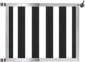 Tuinhek poort composiet Design antraciet met alu frame incl. hang- en sluitwerk (100 x 80 cm)