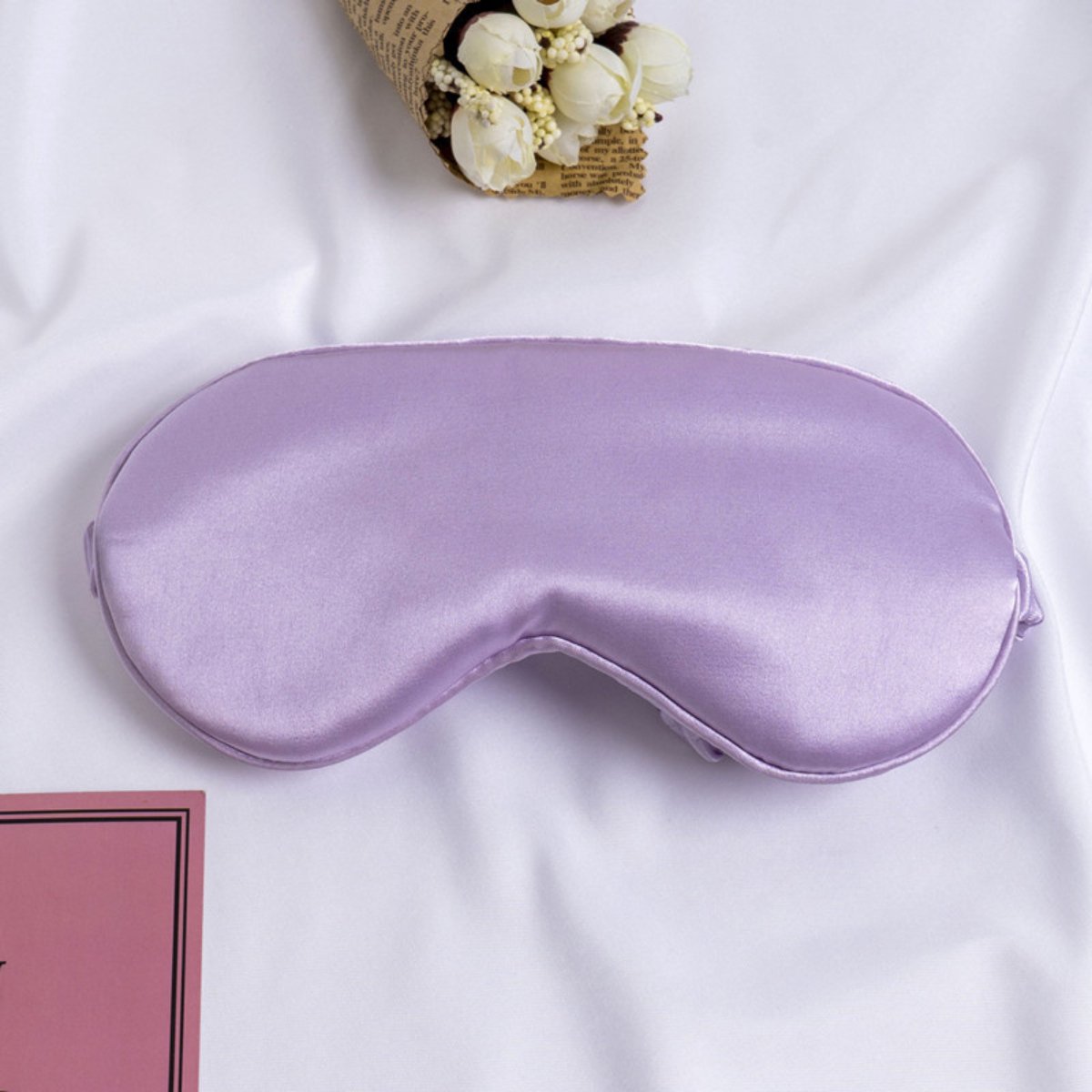 Slaapmasker Satijn - Taro Paars - Verduisterend - Slaapcomfort - Onderweg - Verduisterend - Oogbedekkend