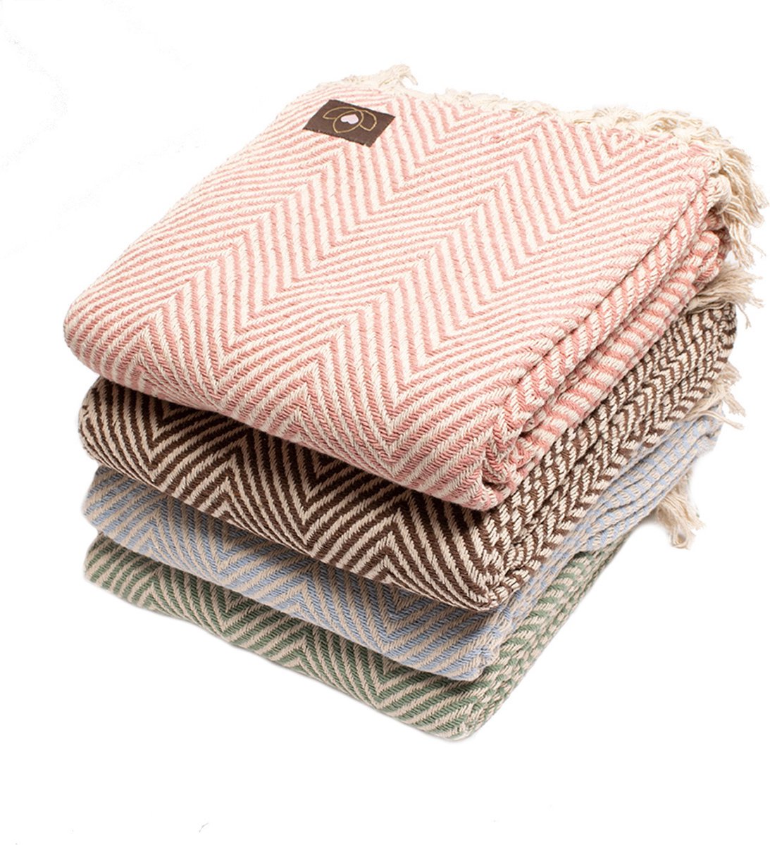 HOME DELUXE Geweven deken LIAN Beige - 140 x 200 cm – vtwonen