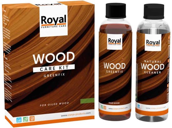 Oranje Greenfix Wood Care Kit + Cleaner 2x250ml - royal furniture care