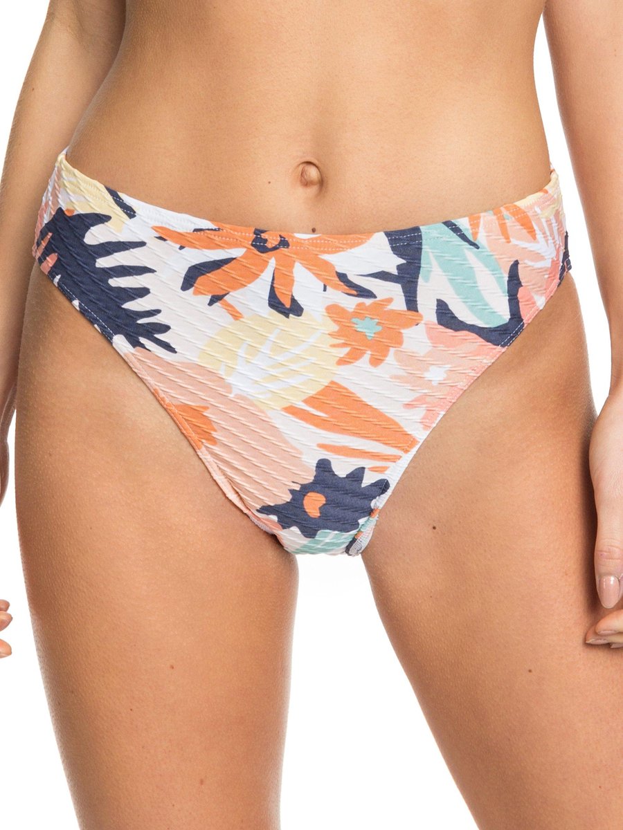 Roxy Swim The Sea Hi Lg Mid Wst Bikinibroekje S Peach Blush Bright Skies