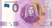 Billet de 0 Euro 2021 - Reine Máxima 50 ans