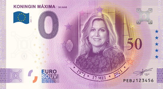 Afbeelding van het spel 0 Euro biljet 2021 - Koningin Máxima 50 jaar