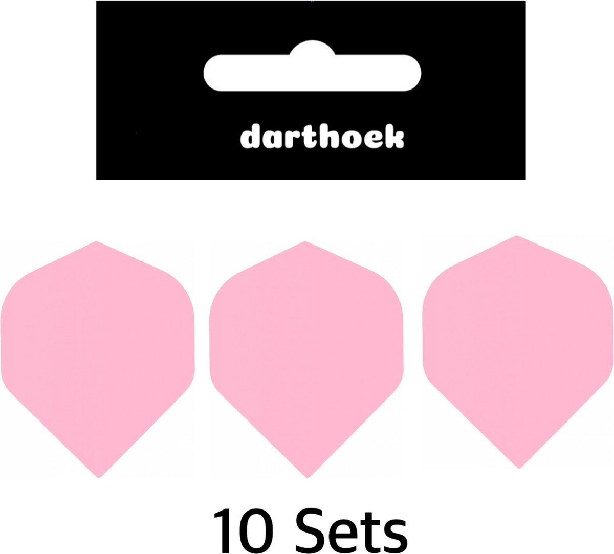 Darthoek| Flights | Poly | Roze | 10 Sets | (30 stuks) | + 1 set Darthoek flights