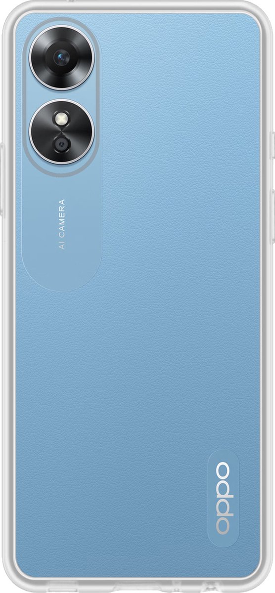 Hoes - Geschikt voor OPPO A17 - Sterk & Shockproof - Hoesje Cover - Siliconen Case - Transparant