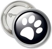 6 Buttons honden poot - hond - huisdier - dier - hondenpoot - button - badge