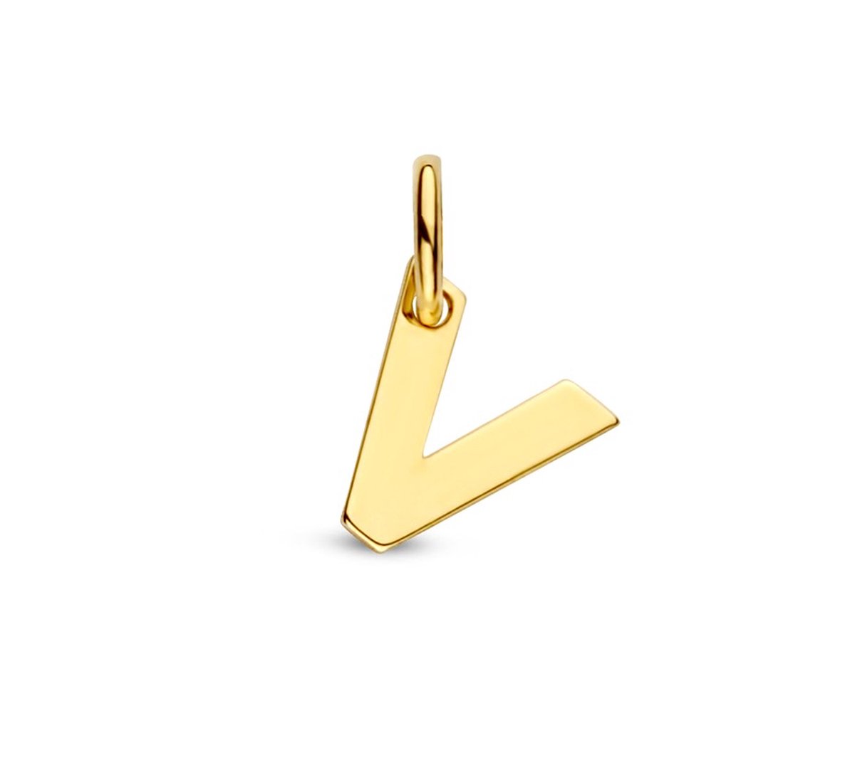 Geelgouden Hanger letter V 4023473
