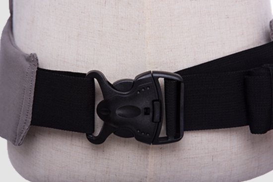 Multi Power draagzak grijs - babydrager - ergonomische draagzak - GRATIS opbergtas