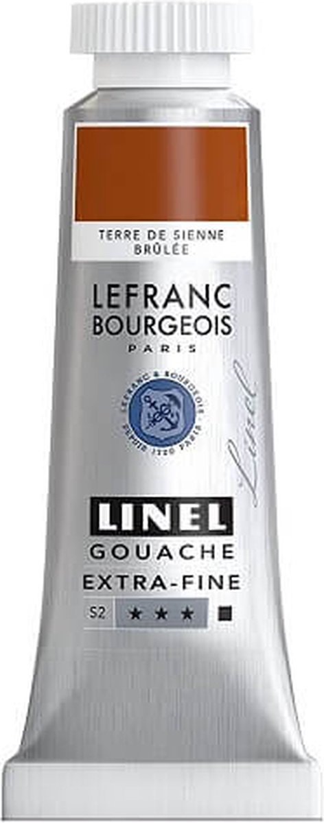 Lefranc & Bourgeois Linel Gouache Extra Fine Burnt Sienna 216 14ml