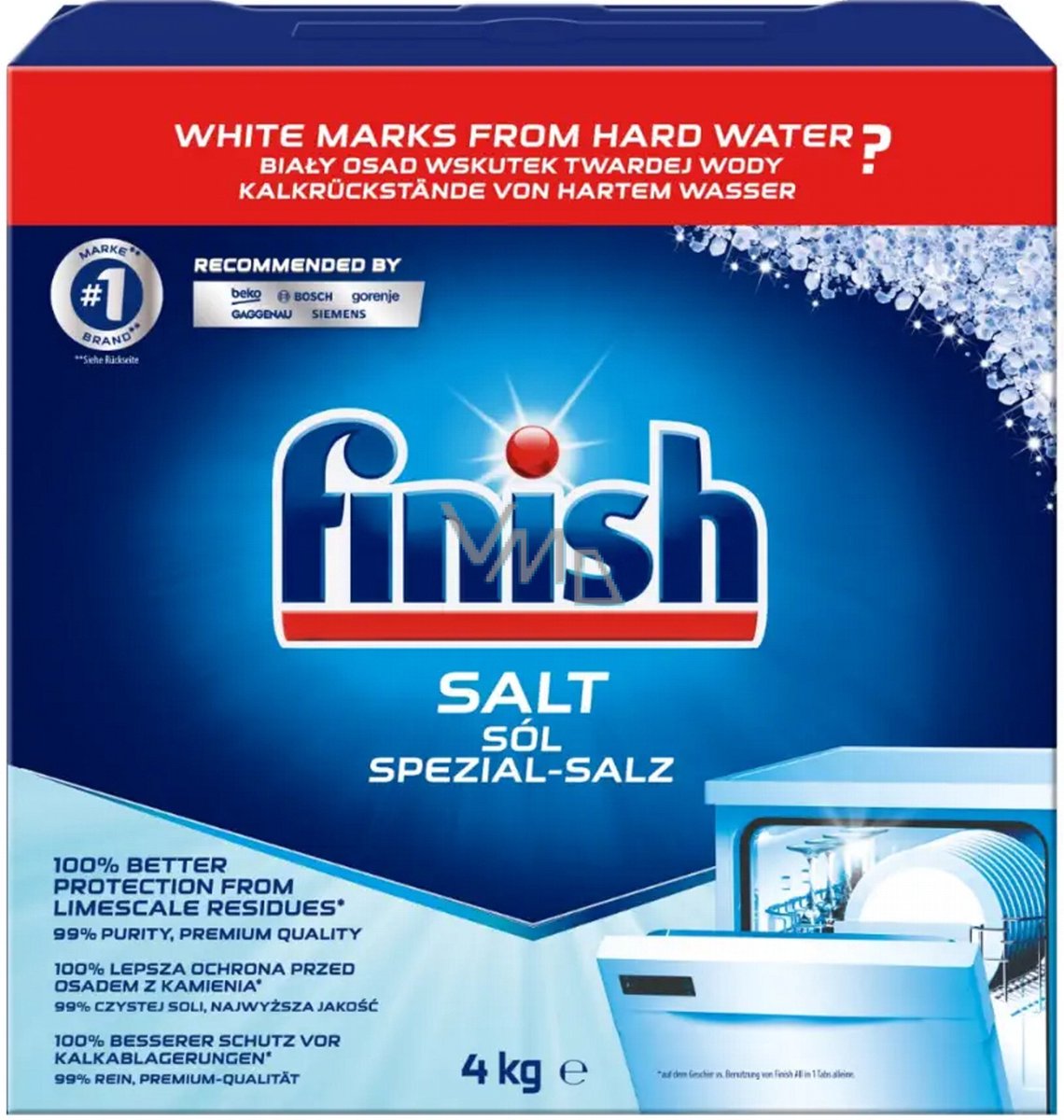 Stock Bureau - FINISH Sachet de 10KG de sel régénérant pour lave-vaisselle