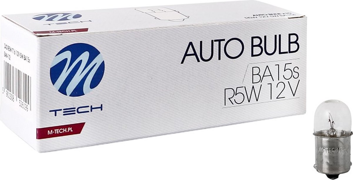 M-Tech R5W 12V 5W - Basic - Helder - 10 stuks