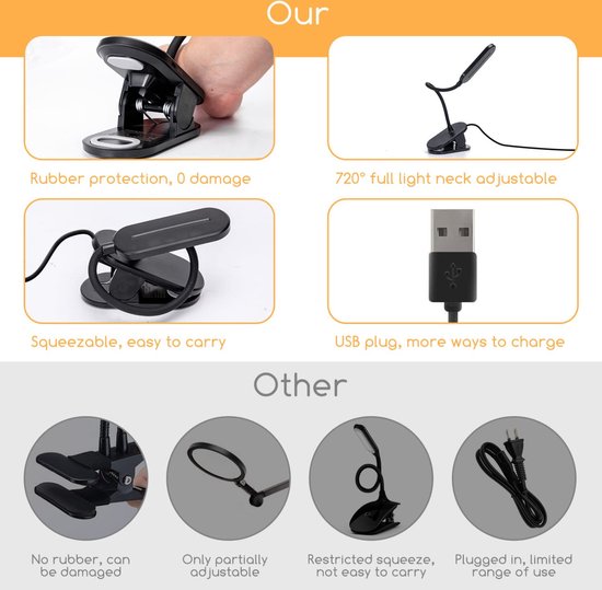 Aigostar 10A50 - Bureaulamp LED Dimbaar - 3 Lichtkleuren - Touch Control - Verstelbare Leeslamp - Bedlamp - Wit en Warm Licht - Zwart van Aigostar — afbeelding 4