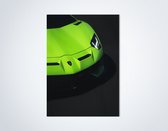 Lamborghini Aventador SVJ Voorkant Groen - Autoposter | Kinderkamer | Slaapkamer | Kantoor