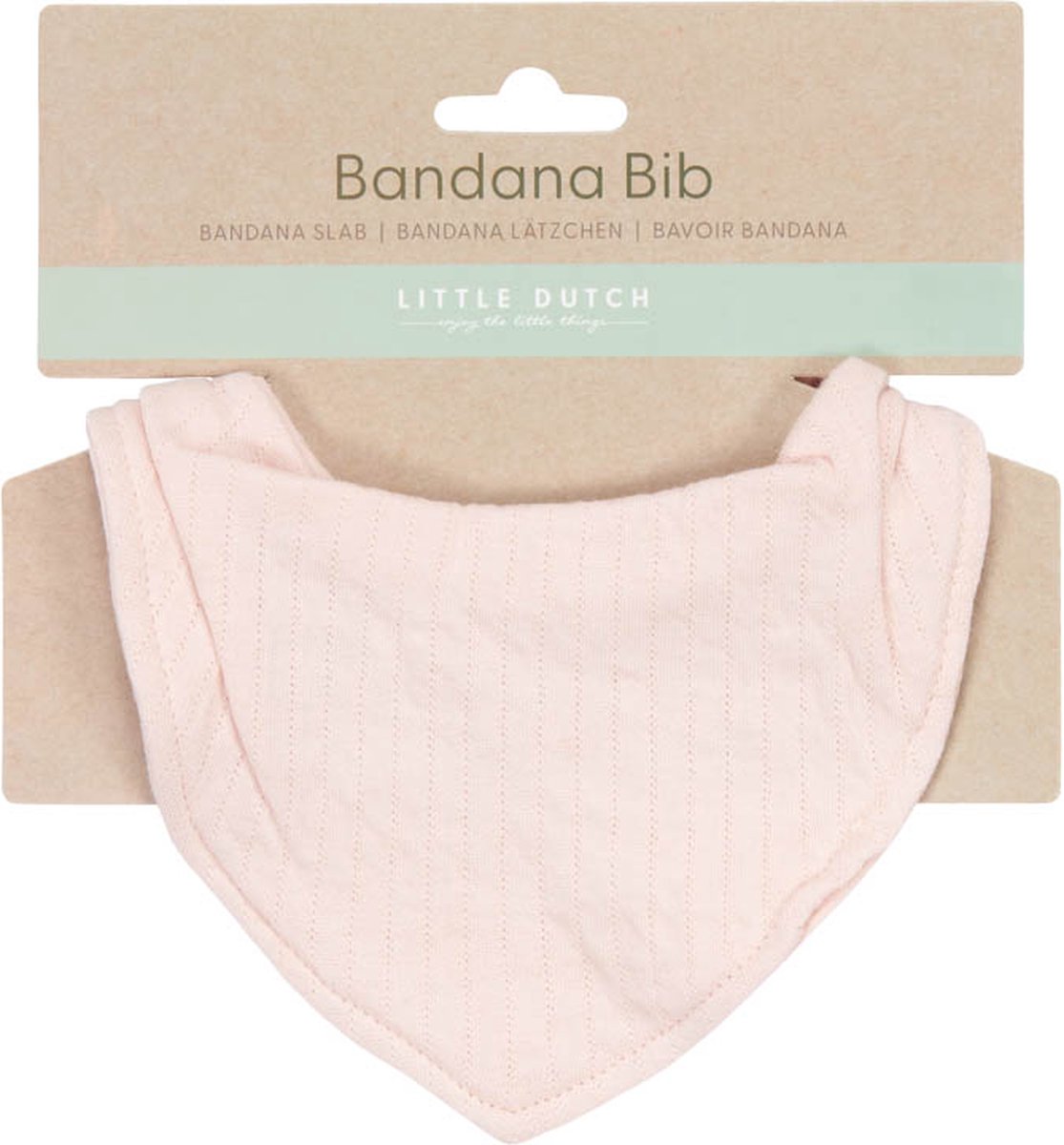 Goedkoopste Little Dutch Pure Soft Pink - Baby Meisjes - Bandana slab