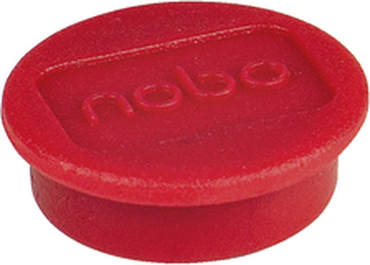 Magneet nobo 13mm 100gr rood | Blister a 10 stuk | 108 stuks