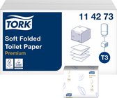 Papier toilette tork t3 premium plié 2 épaisseurs 114273 | Boîte de 30 pièces | 42 pièces