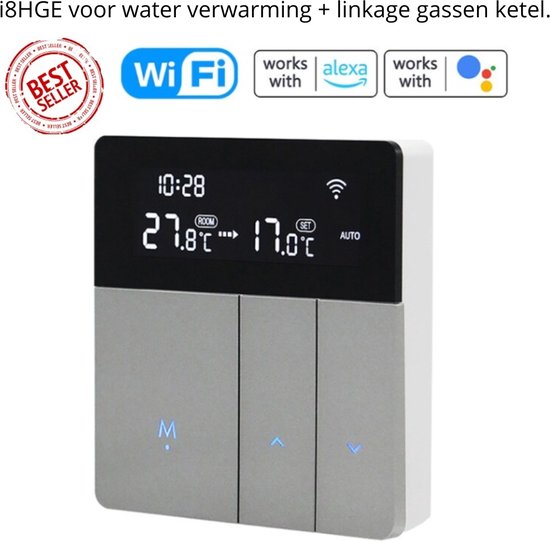 Thermostat Connecté chaudière et chauffage électrique blanc - NEST -  Mr.Bricolage