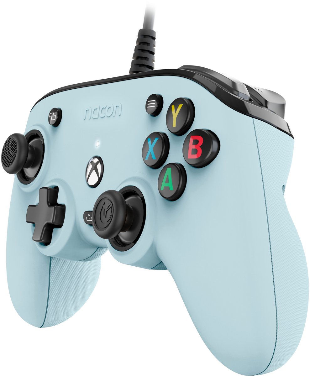 Nacon Pro Compact Official Bedrade Controller - Xbox Series X|S - Pastel blauw thumbnail 3