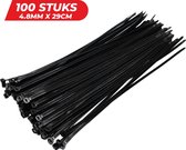 24ME® - Ultra Strong Tie Wraps - 4.8 mm X 30cm - Kabelbinders - Tyraps - 100 stuks Kabelbinders