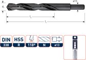 HSS-R Spiraalboor DIN 338, type N, Ø15,5 mm. S=Ø13