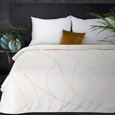 Oneiro's Luxe Plaid LOTOS blanc - 150 x 200 cm - séjour - intérieur - chambre - couverture - cosy - polaire - couvre-lit