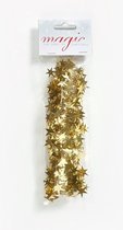 Kerstslinger goud 750cm - Guirlande folie lametta - Gouden kerstboom versieringen