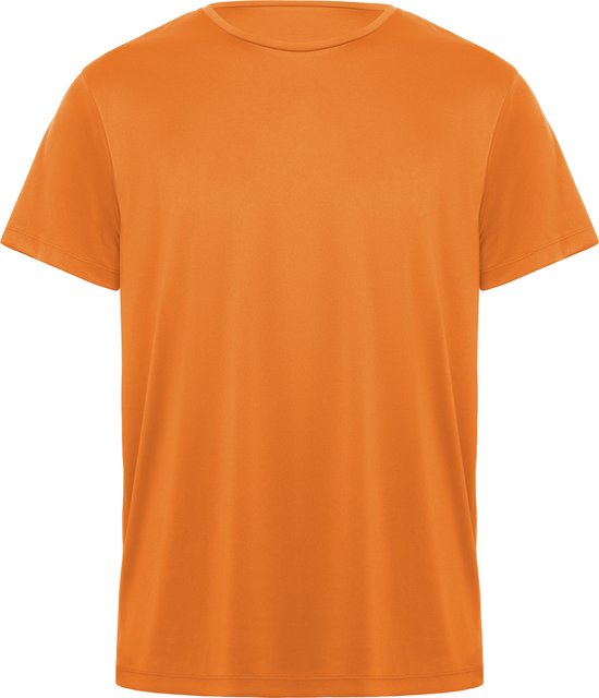 Oranje unisex unisex sportshirt korte mouwen Daytona merk Roly maat S