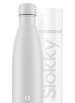 Slokky - Mono White Thermosfles & Dop - 500ml