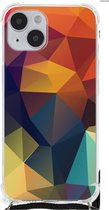 Hoesje maken Geschikt voor iPhone 14 Plus GSM Hoesje met doorzichtige rand Polygon Color